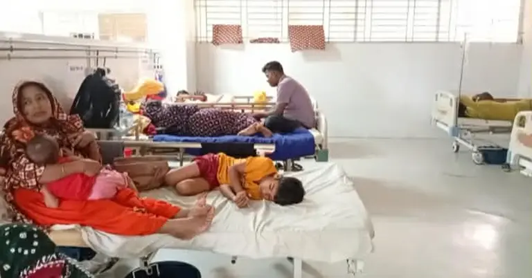 হাসপাতালে হামের রোগী